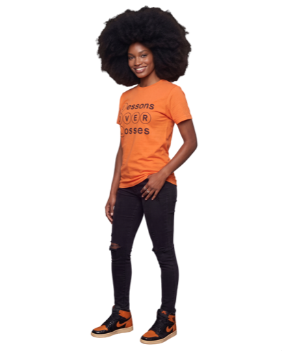 Lessons Over Losses 001 (orange/black logo)
