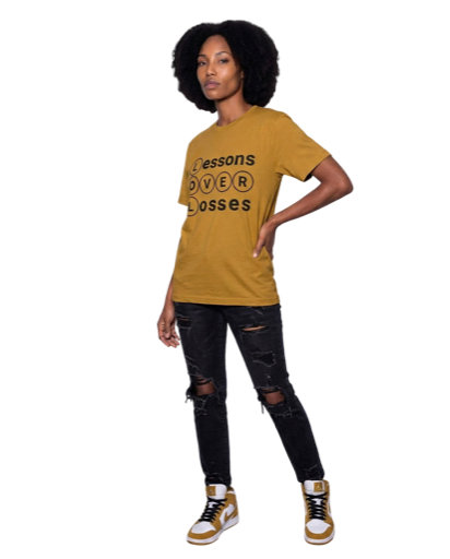 Lessons Over Losses 001 (khaki/black logo)