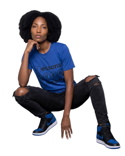 Lessons Over Losses 001 (royal/black logo)