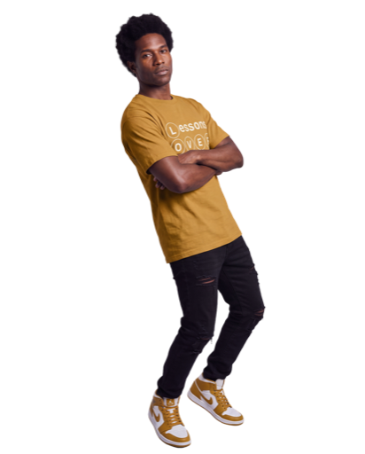 Lessons Over Losses 001 (khaki/white logo)